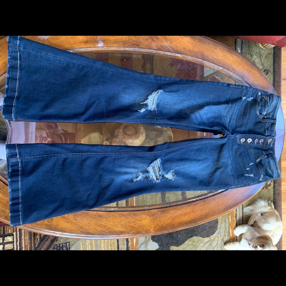 Maurices size 8 regular high rise flare jeans